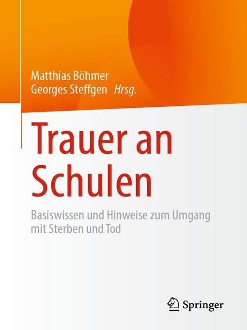 Title details for Trauer an Schulen by Matthias Böhmer - Available
